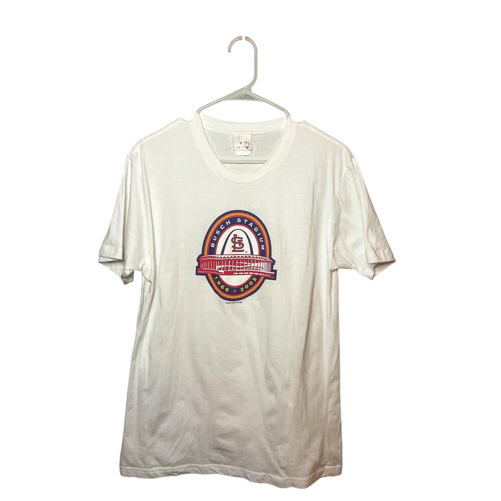 Vintage Y2K St. Louis Cardinals Busch Stadium White T-Shirt
